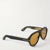 Icon Pilot Aviator-Style Tortoiseshell Acetate Sunglasses - FR Icon Pilot Aviator-Style Tortoiseshell Acetate Sunglasses - FR