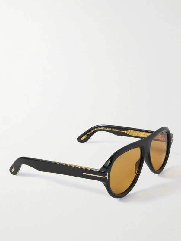 Icon Pilot Aviator-Style Tortoiseshell Acetate Sunglasses - FR Icon Pilot Aviator-Style Tortoiseshell Acetate Sunglasses - FR