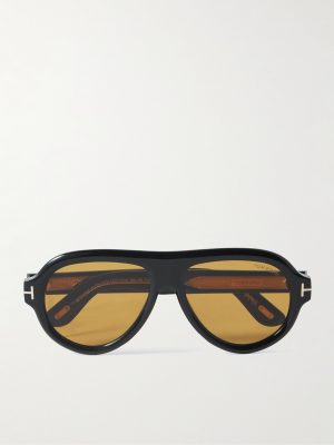 Icon Pilot Aviator-Style Tortoiseshell Acetate Sunglasses Icon Pilot Aviator-Style Tortoiseshell Acetate Sunglasses