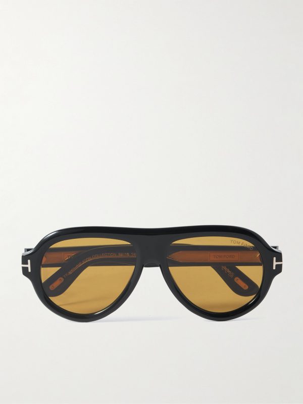 Icon Pilot Aviator-Style Tortoiseshell Acetate Sunglasses Icon Pilot Aviator-Style Tortoiseshell Acetate Sunglasses