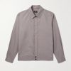 Herringbone Silk-Seersucker Overshirt Herringbone Silk-Seersucker Overshirt