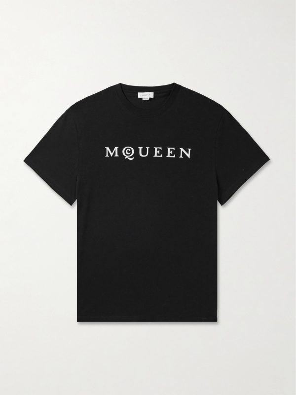 Logo-Flocked Cotton-Jersey T-Shirt