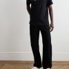 Logo-Flocked Cotton-Jersey T-Shirt - OU