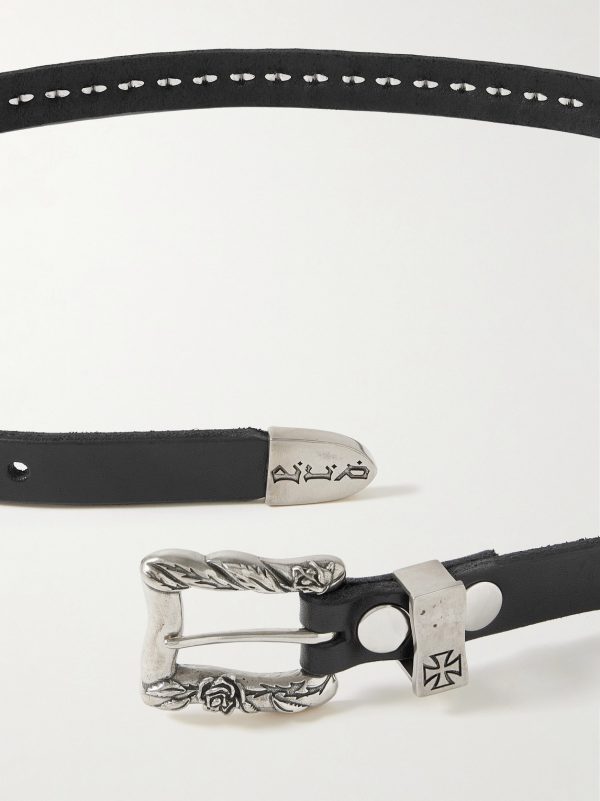 2cm Studded Leather Belt - E1 2cm Studded Leather Belt - E1