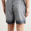 Straight-Leg Mid-Length Printed Swim Shorts - BK
