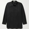 Lukre Oversized Cotton and Cashmere-Blend Twill Shirt Lukre Oversized Cotton and Cashmere-Blend Twill Shirt