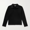 Gallagher Cotton and Cashmere-Blend Half-Zip Sweater