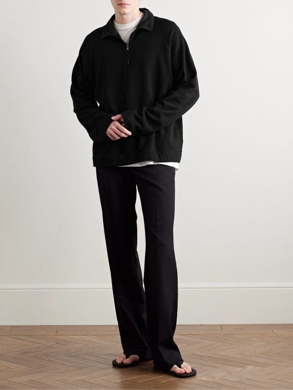 Gallagher Cotton and Cashmere-Blend Half-Zip Sweater - OU