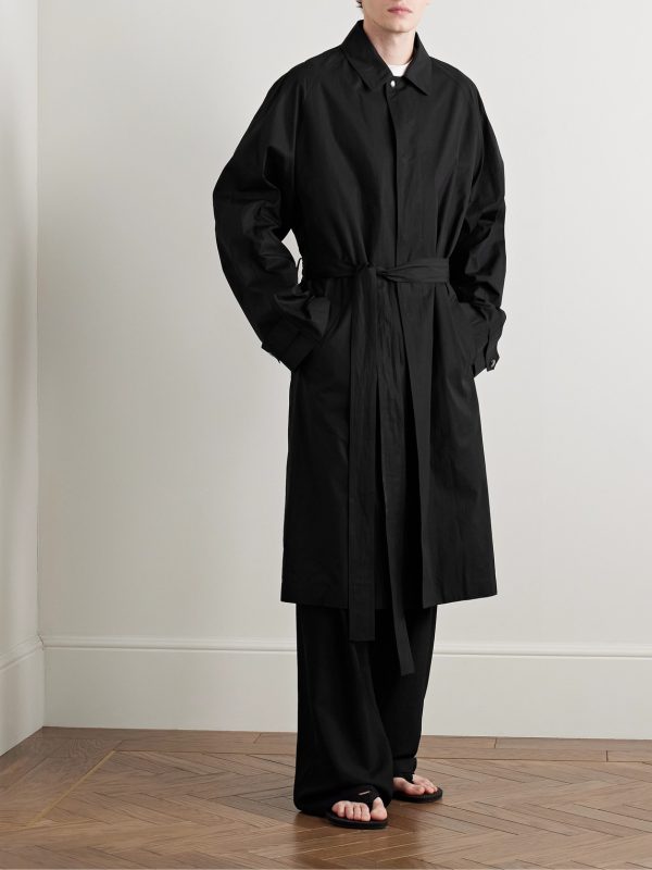Eugene Belted Cotton-Poplin Coat - OU Eugene Belted Cotton-Poplin Coat - OU