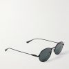Round-Frame Metal Sunglasses - FR