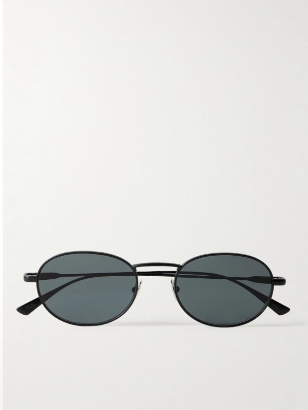 Round-Frame Metal Sunglasses