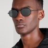 Round-Frame Metal Sunglasses - OU