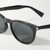 Round-Frame Recycled-Acetate Sunglasses - CU