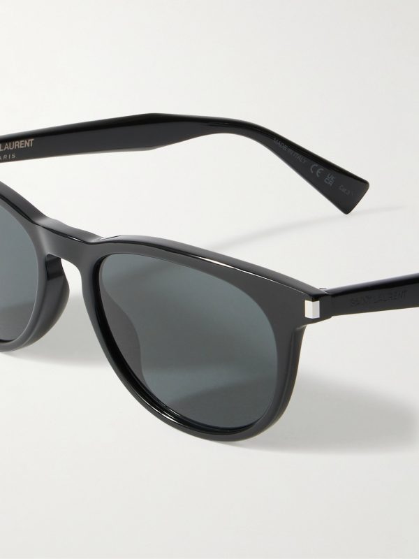 Round-Frame Recycled-Acetate Sunglasses - CU