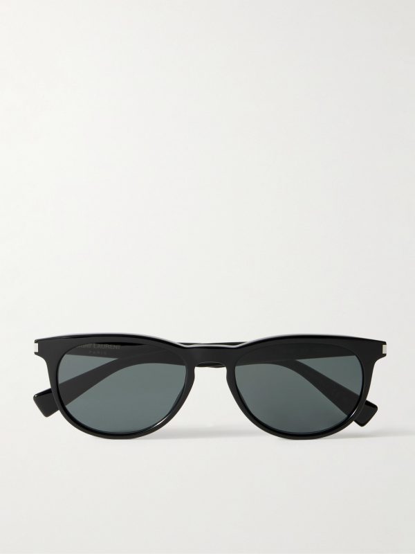 Round-Frame Recycled-Acetate Sunglasses