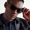 Round-Frame Recycled-Acetate Sunglasses - OU