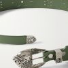 4.5cm Eagle Petit Iron Cross Studded Leather Belt - CU
