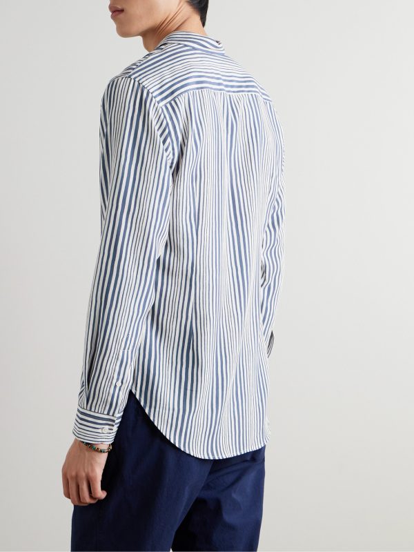 Giles Slim-Fit Striped Lyocell Shirt - BK Giles Slim-Fit Striped Lyocell Shirt - BK