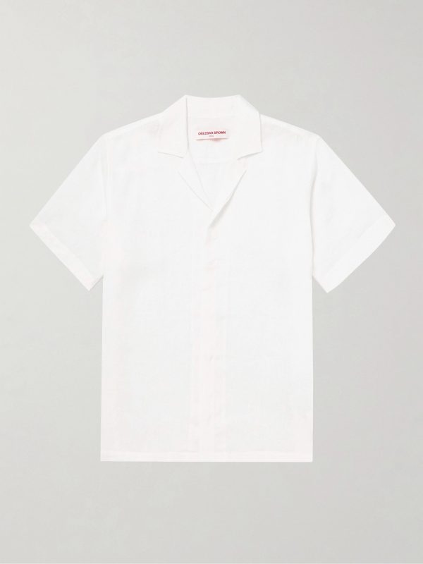 Maitan II Camp-Collar Linen Shirt Maitan II Camp-Collar Linen Shirt