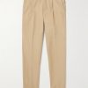 Carsyn Tapered Pleated Linen and Cotton-Blend Trousers Carsyn Tapered Pleated Linen and Cotton-Blend Trousers
