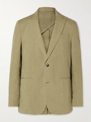 Garret Unstructured Linen Suit Jacket