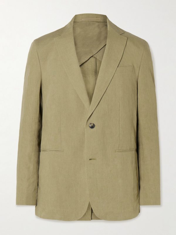 Garret Unstructured Linen Suit Jacket