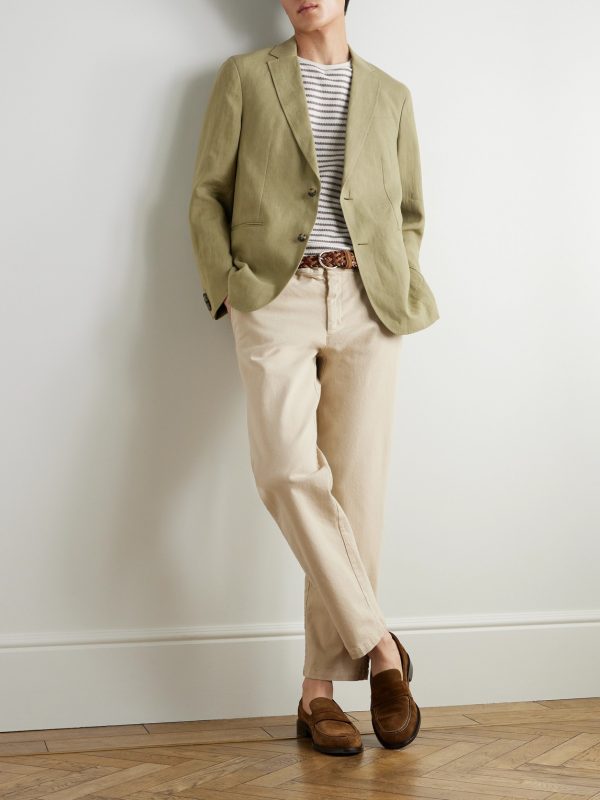 Garret Unstructured Linen Suit Jacket - OU