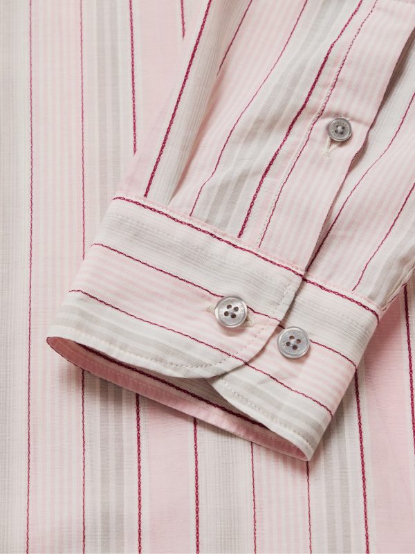 Giles Slim-Fit Striped Cotton Shirt - CU Giles Slim-Fit Striped Cotton Shirt - CU