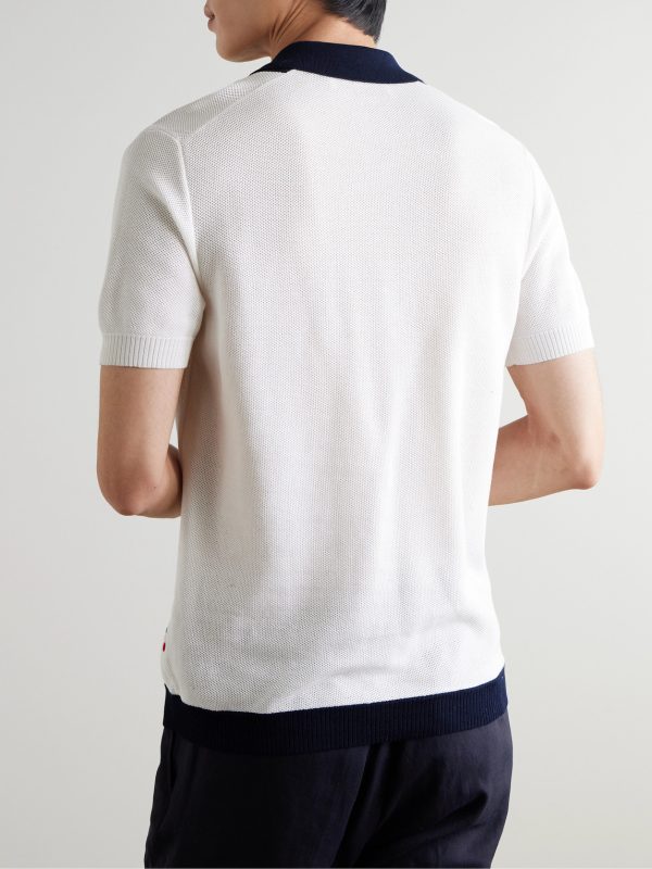 Tiernan Striped Mercerised Organic Cotton-Piqué Shirt - BK Tiernan Striped Mercerised Organic Cotton-Piqué Shirt - BK