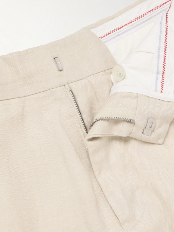 Griffon Tapered Linen Trousers - E1
