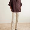 Griffon Tapered Linen Trousers - OU