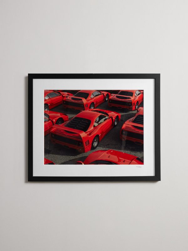 Framed Ferrari F40 Print, 16" x 20" Framed Ferrari F40 Print, 16" x 20"