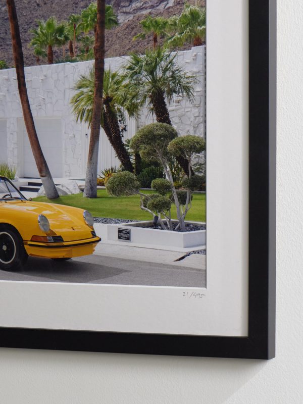 Framed 2024 Porsche CarreraPS in Palm Springs Print, 16" x 20" - CU