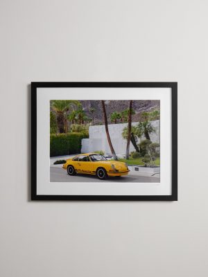 Framed 2024 Porsche CarreraPS in Palm Springs Print, 16" x 20"