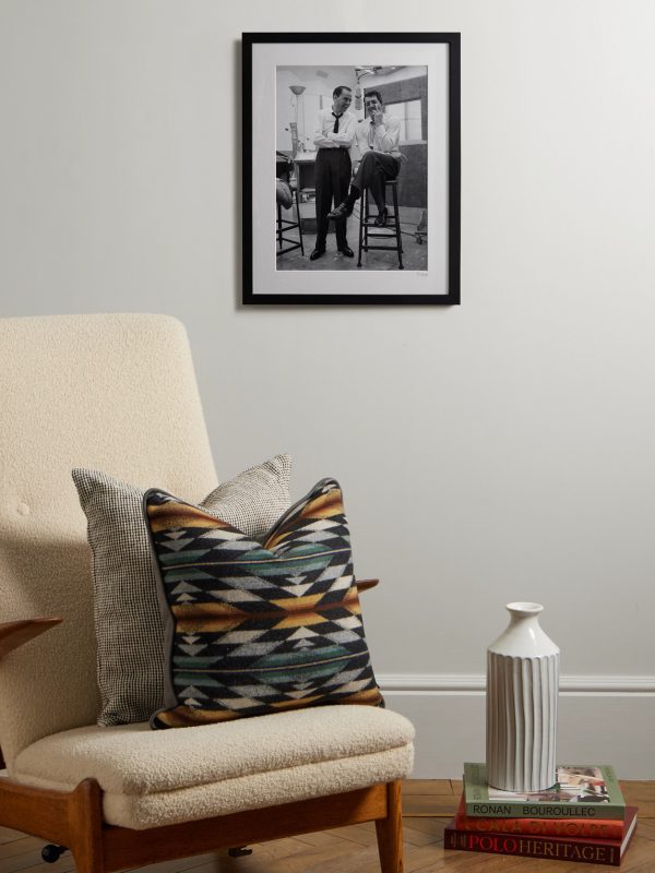 Framed 1965 Dean Martin and Frank Sinatra Recording in LA Print, 16" x 20" - OU Framed 1965 Dean Martin and Frank Sinatra Recording in LA Print, 16" x 20" - OU