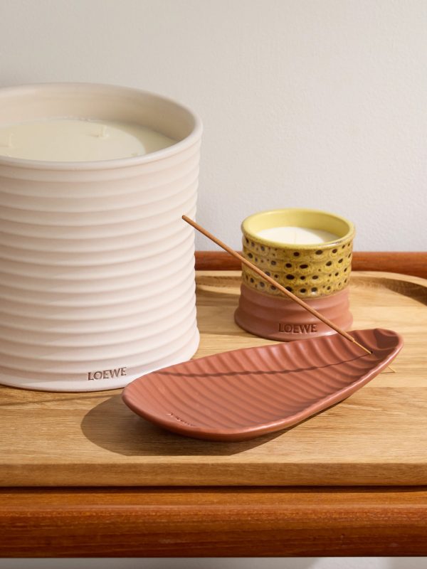 Tomato Leaves Ceramic and Bamboo Incense Set - OU
