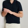 Organic Cotton-Blend Bouclé Polo Shirt - FR Organic Cotton-Blend Bouclé Polo Shirt - FR