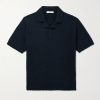 Organic Cotton-Blend Bouclé Polo Shirt Organic Cotton-Blend Bouclé Polo Shirt