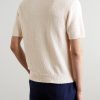 Organic Cotton-Blend Bouclé Polo Shirt - BK Organic Cotton-Blend Bouclé Polo Shirt - BK
