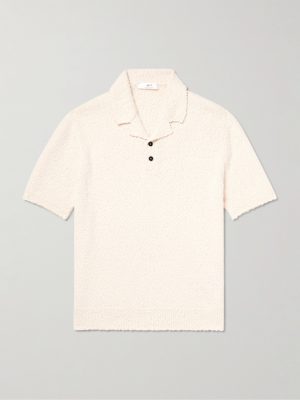Organic Cotton-Blend Bouclé Polo Shirt Organic Cotton-Blend Bouclé Polo Shirt