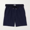Striped Cotton-Jersey Drawstring Shorts Striped Cotton-Jersey Drawstring Shorts
