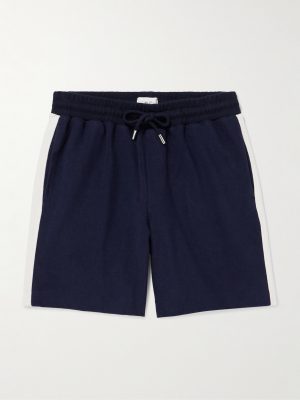 Striped Cotton-Jersey Drawstring Shorts Striped Cotton-Jersey Drawstring Shorts