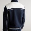 Clubhouse Striped Cotton-Blend Jersey Track Jacket - BK