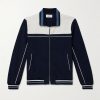 Clubhouse Striped Cotton-Blend Jersey Track Jacket