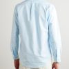 Button-Down Collar Logo-Embroidered Cotton Oxford Shirt - BK Button-Down Collar Logo-Embroidered Cotton Oxford Shirt - BK