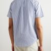 Button-Down Collar Striped Cotton-Seersucker Shirt - BK Button-Down Collar Striped Cotton-Seersucker Shirt - BK