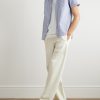 Button-Down Collar Striped Cotton-Seersucker Shirt - OU Button-Down Collar Striped Cotton-Seersucker Shirt - OU