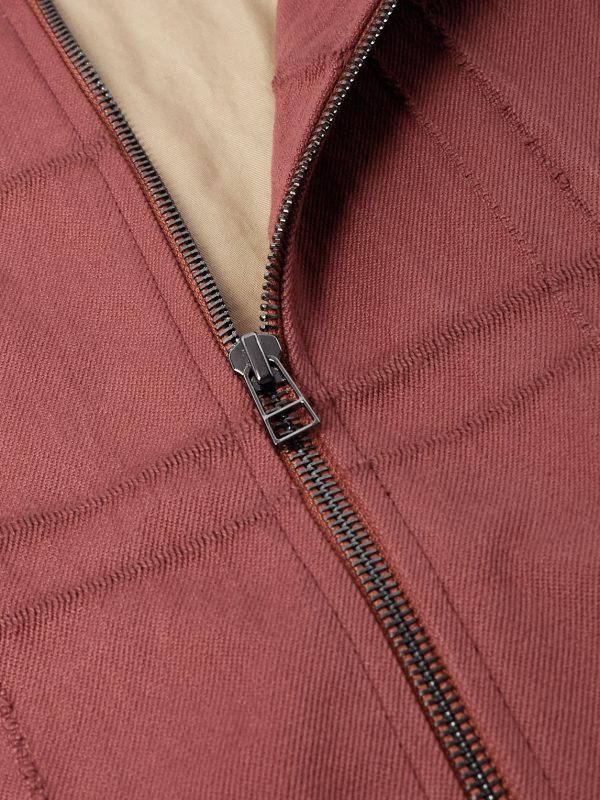 Checked Cotton-Blend Jacquard Jacket - CU Checked Cotton-Blend Jacquard Jacket - CU