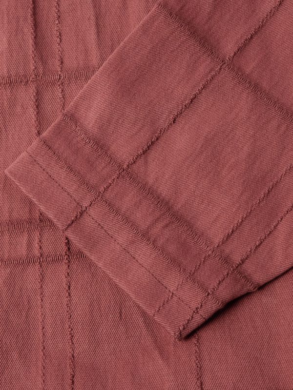 Checked Cotton-Blend Jacquard Jacket - E1 Checked Cotton-Blend Jacquard Jacket - E1
