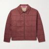 Checked Cotton-Blend Jacquard Jacket Checked Cotton-Blend Jacquard Jacket